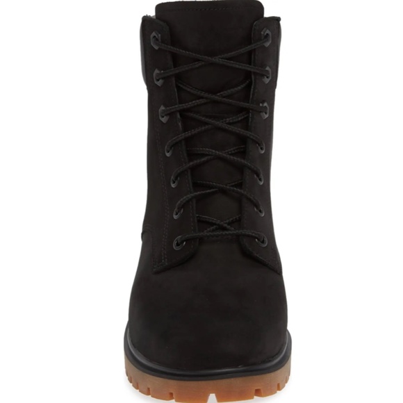 NIB $170 Timberland Jayne Waterproof Hiking Bootie in BLACK LEATHER - Size 7! - Picture 5 of 7